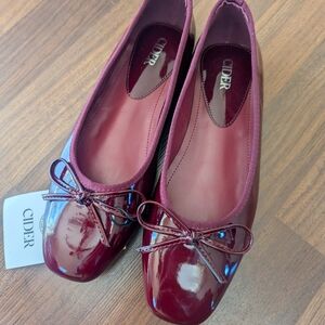 Nwt Cider bow flats sz 7 eu 37 ballet flats shoes